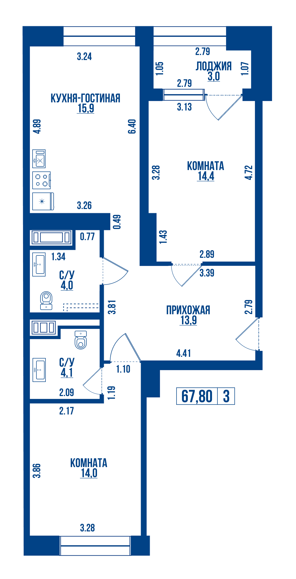 2-комнатная